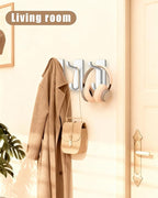 6 Pack Self Adhesive Coat Hooks - Image 2