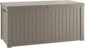 TARKARI 180 Gallon Lockable Resin Deck Box, Waterproof & UV-Resistant Outdoor Storage Box for Outdoor Cushion Storage, Garden Tools & Pool Accessories Storage, Gray by Home