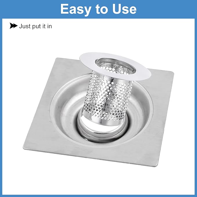uxcell 3 Pack Shower Drain Strainer, Fit Hole Size from 1.57" to 2.56" - Image 5