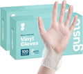 GUSTO Disposable Vinyl Gloves – Clear, Latex-Free, Powder-Free, BPA-Free – Safe by GUSTO