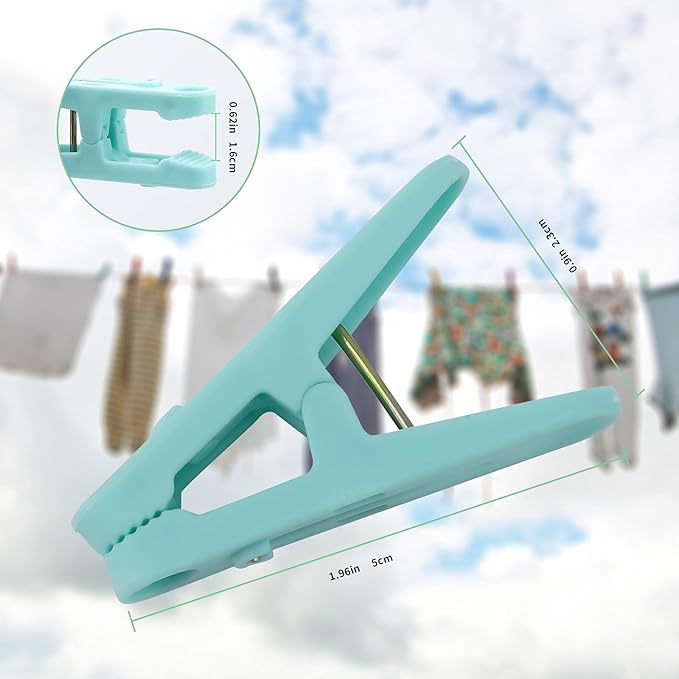 Colored Clothespins, Windproof Towel Clips - Image 5