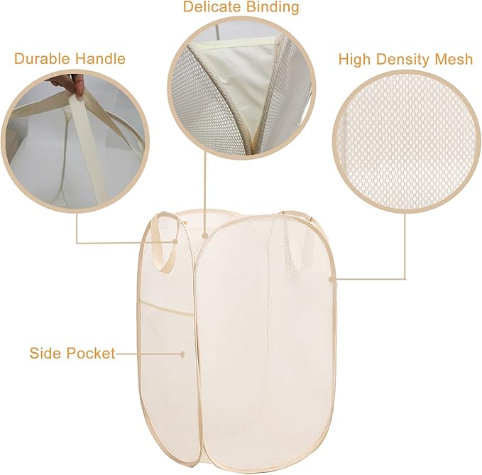 2Pack Collapsible Laundry Basket - Image 8