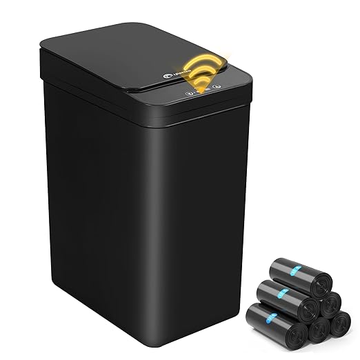 4 Gallon Bathroom Smart Touchless Trash Can by LJIACLEATouchlessTrashCan