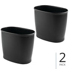 iDesign Slim Plastic Bathroom Trash Can, Small Garbage Bin - Image 2