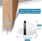 4 Pack Door Stoppers, Self Adhesive Floor Door Stop No Drill - Image 2