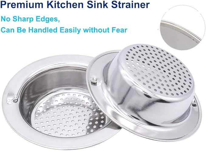2 Pack Upgrade Kitchen Sink Strainer - Image 4