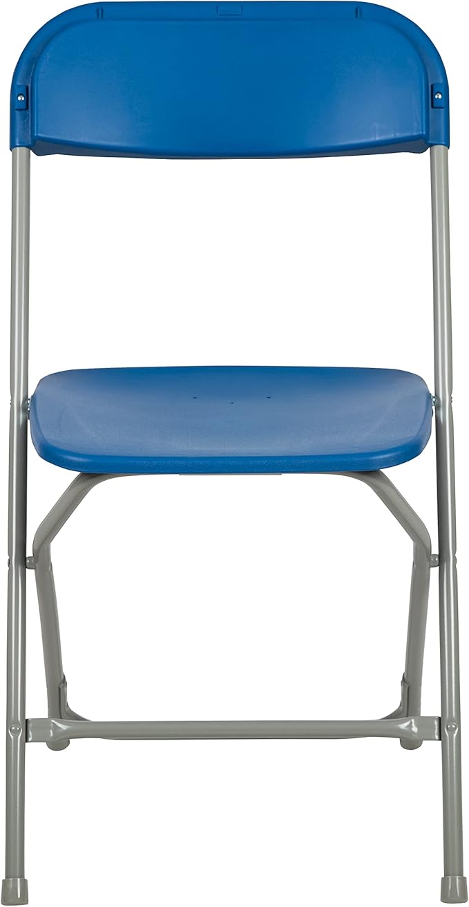 Flash Furniture Hercules Series Plastic Folding Chair - Blue - 4 Pack 650LB Weight Capacity Comfortable Event Chair-Lightweight Folding Chair - Image 13