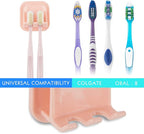 2 PCS Self-Adhesive Toothbrush Holders Wall Mounted, Water Proof Toothbrush Hook - Image 3