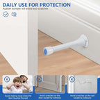 12 Pack Spring Door Stops 3 1/4 Inch Flexible Heavy Duty Spring Door Stopper - Image 4