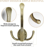 10 Pack Coat Hooks Heavy Duty, Metal Three Prongs Large Coat Hooks Wall Mounted - Image 4