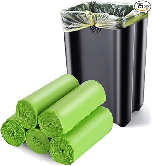 13-15 Gallon Trash Bags Plant Based Garbage Bags Recycling Unscented Tall by Inwaysin
