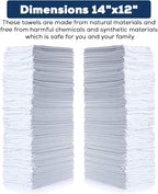 Simpli-Magic Cotton Shop Towels 14"x12" – Reusable Cleaning Shop Rags - Image 2