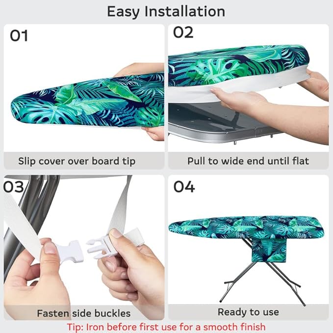 FIOBEE Ironing Board Cover and Pad Extra Thick Iron Board Pad - Image 7
