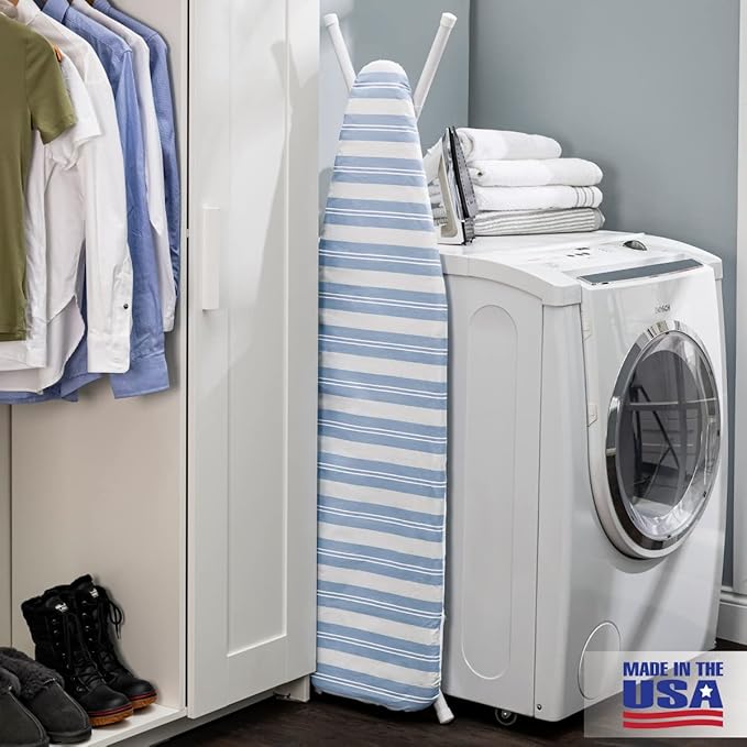 Full Size Ironing Board Made in USA – Blue Stripe by Seymour Home Products 4 - Image 2