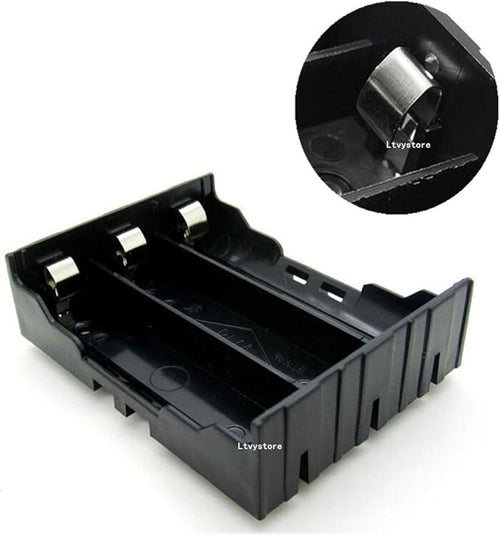 18650 Battery Case Holder, 5 Pack 3 Slots x 3.7V DIY Battery Storage Box - Image 2
