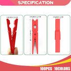 100 Pcs Colored Clothes Pins Wooden, Clothing Pins - Image 7