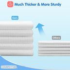 HOMERHYME Facial Towel, Bulk Disposable Biodegradable Ultra-Soft & Lint-Free - Image 2
