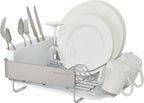 KitchenAid Compact Satin Wire Rust Resistant, Expandable Dish Rack - Image 4