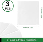 3-Pack 9x12 ft Painter Plastic Drop Cloths Sheet, Waterproof Anti-dust Cover - Image 2