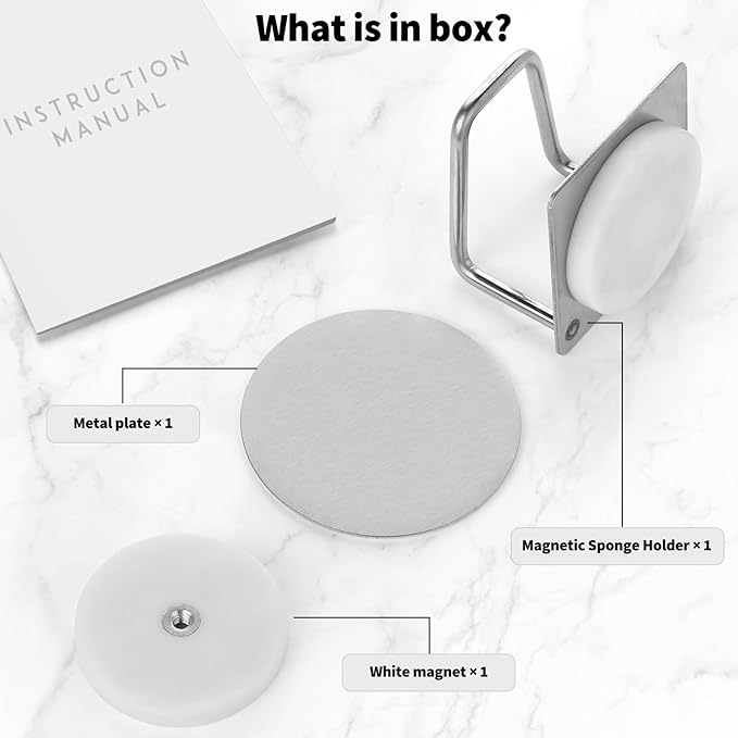 Magnetic Sponge Holder for Kitchen Sink, Kitchen Accessories, Dish Sponge - Image 7