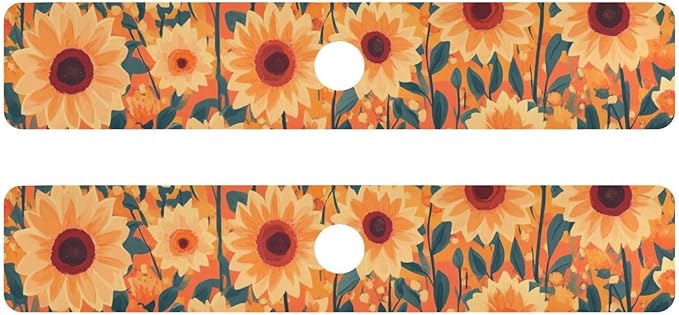 Kitchen Sink Splash Guard 2 PCS 30 Inch Sink Faucet Mat Splash Guard by Eyanle