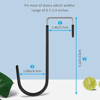 FYY Over the Door Hooks, 6 Pack Door Hangers Hooks - Image 2