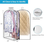 40" Clear Garment Bags for Hanging Clothes, Garment Bags for Storage - Image 5