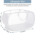 Strong Mesh Pop Up Laundry Basket, Collapsible Laundry Hamper - Image 3