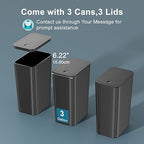 N. NETDOT 3 Pack Small Trash Can - Image 5