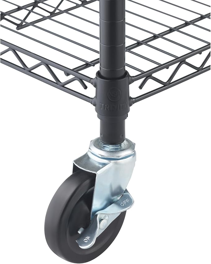 TRINITY 5-Tier Outdoor Wire Shelving Rack, 48in. x 18in. x 72in., Model# NTBTGBK-0975 - Image 7