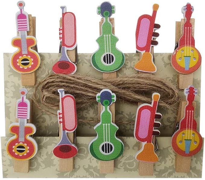 SaktopDeco 60 Counts Mini Wooden Clothespins Small Decorative Wood Peg Pin - Image 4