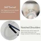 50 Pack Ultra-Thin Plastic Clothes Hangers - Image 4