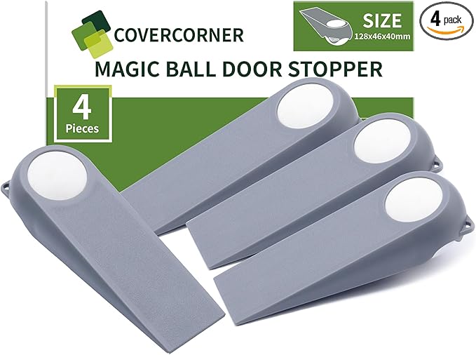 Door Stoppers for Bottom of Door, Rubber Door Stopper Wedges, Door Holders for by COVERCORNER