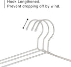 OIKA 40 Pack Stainless Steel Hangers - Image 4