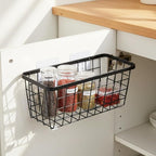4 set Hanging Wall Basket Organizer, Over the Cabinet Door Wire Baskets - Image 3