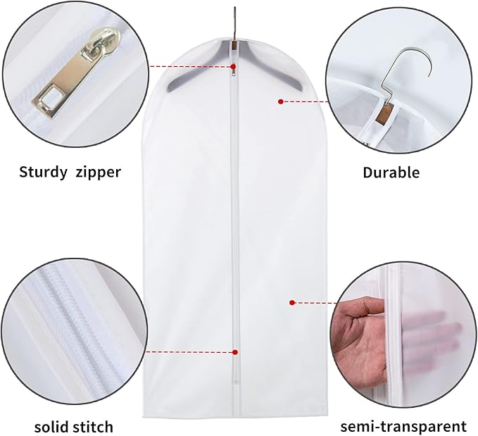 12 Pack Shirt Garment Bags - Image 4
