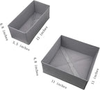 Foldable Fabric Drawer Organizer Set 4 Pack Dresser Dividers - Image 9