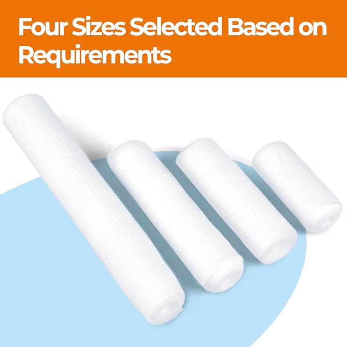 Gauze Rolls Bandages, Conforming Stretch Gauze Bandage 4 Inch, 24 Rolls - Image 7