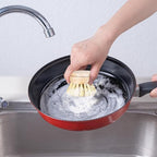 Bamboo Dish Brush with Handle - Image 6
