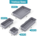 33 PCS Drawer Organizer Set, 4 Size Makeup Drawer Divider Organizer - Image 2