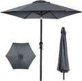 Best Choice Products 10ft Outdoor Table Compatible Steel Polyester Market Patio Umbrella w/Crank and Easy Push Button Tilt by BestChoiceProducts
