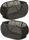 2 Pcs Mesh Popup Laundry Hamper, Opening Laundry Basket, Popup Laundry Basket by LATERONON