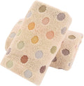 Pidada Hand Towels Set of 2 Colorful Polka Dot Pattern 100% Cotton Soft by Pidada