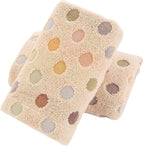 Pidada Hand Towels Set of 2 Colorful Polka Dot Pattern 100% Cotton Soft by Pidada