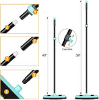 Rubber Broom Carpet Rake for Pet Hair Removal, Fur Remover Broom - Image 6