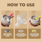 3 in 1 Cup Lid Cleaning Brush, Portable Cup Lid Cleaner - Image 2