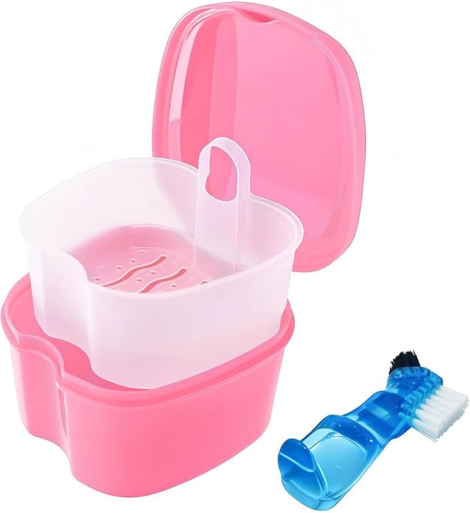 Keedolla Denture Cleaning Case Orthodontic Dental Retainer Container, Denture by Keedolla