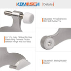 6 Pack Hinge Pin Door Stopper Brushed Satin Nickel - Image 4