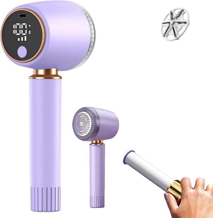 New Fabric Shaver and Lint Remover 2-in-1, Rechargeable Electric Clothes - Image 2