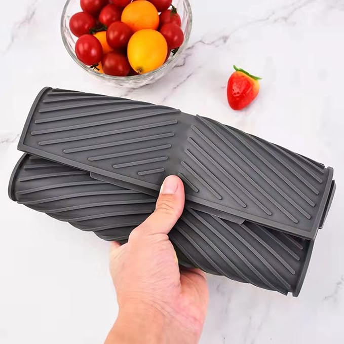 Dish Drying Mat for Kitchen Counter, Silicone Large Dish Drying Pad, Easy Clean - Image 7